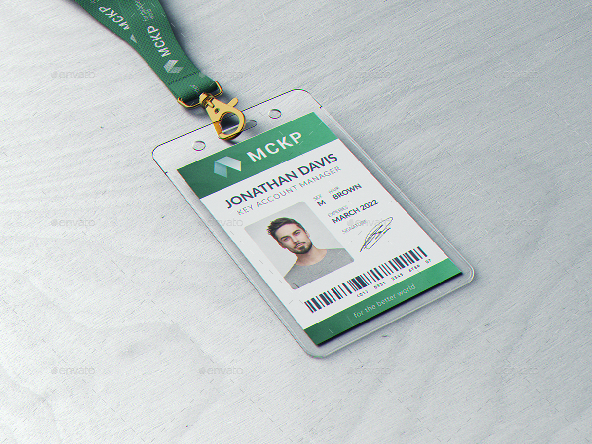 Lanyard / ID Card Holder MockUp, Graphics GraphicRiver